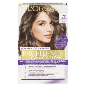 L'Oréal Paris Excellence Cool Creme permanentní barva na vlasy 7 .11 Ultra popelavá blond