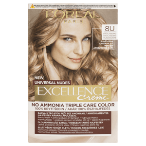 L'Oréal Paris Excellence Creme Universal Nudes permanentní barva na vlasy 8U Světlá blond