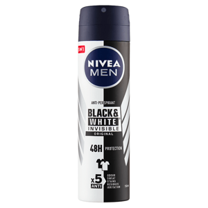 Nivea Men Black & White Invisible Original Sprej antiperspirant 150ml
