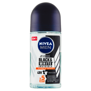 Nivea Men Black & White Invisible Ultimate Impact Kuličkový antiperspirant 50ml